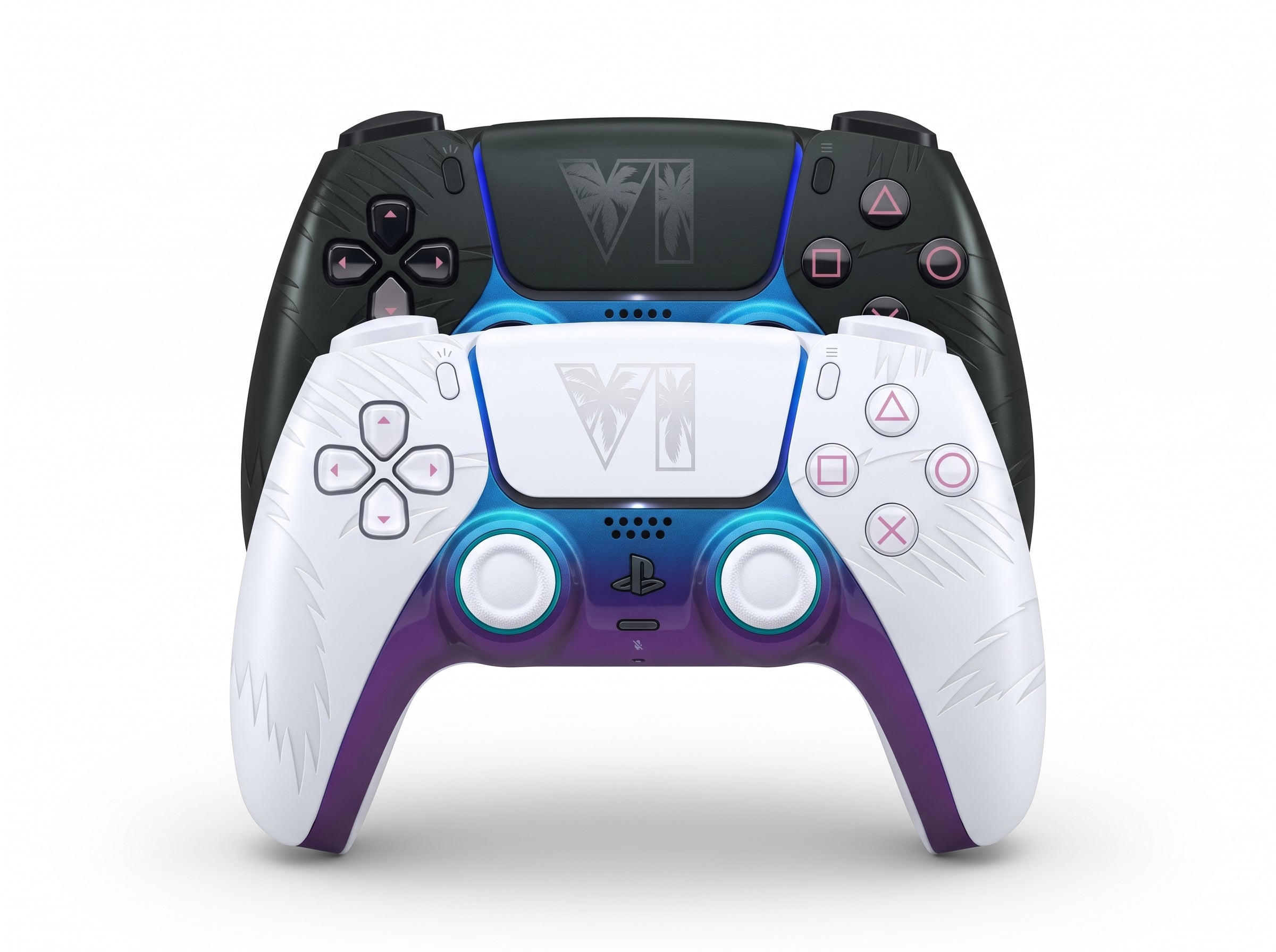 Kit 2 Controles DualSense Grand Theft Auto VI — Black + White Limited Edition