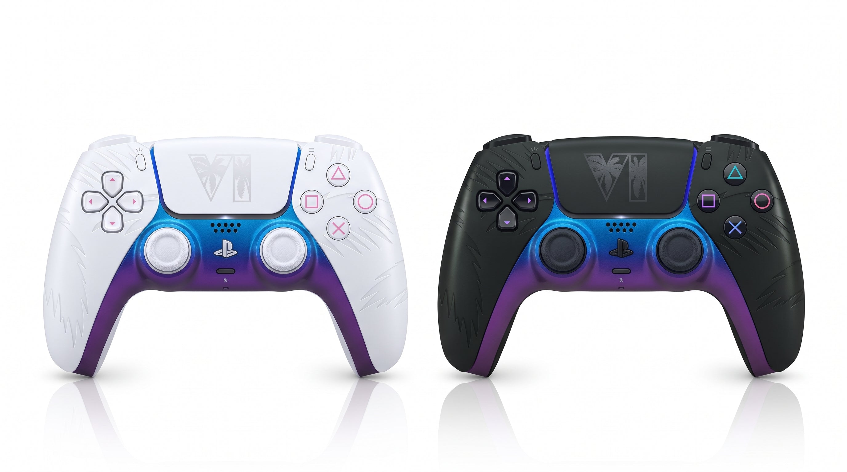 Kit 2 Controles DualSense Grand Theft Auto VI — Black + White Limited Edition